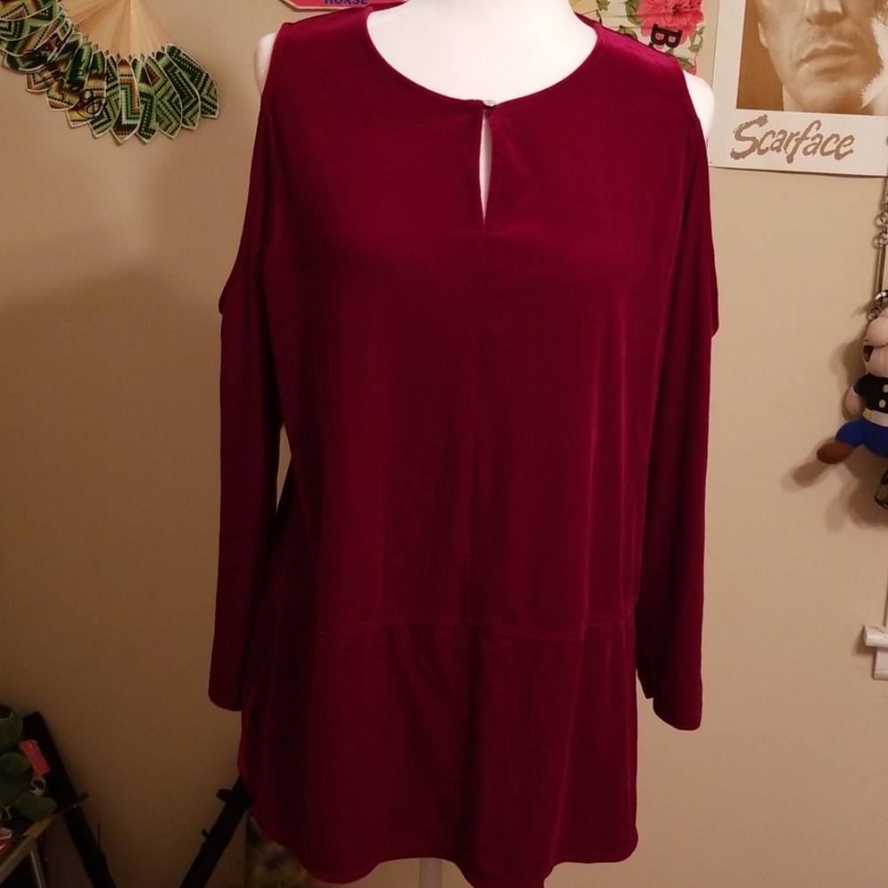 Red Lauren Ralph Lauren, Purple Line Large